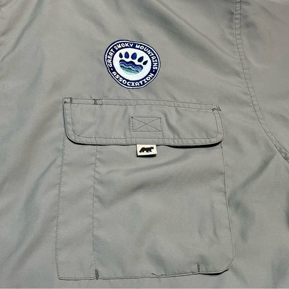 Great Smoky Mountains Park Vented Fishing Button Short Sleeve Shirt Men’s Sz.XXL - Picture 7 of 7